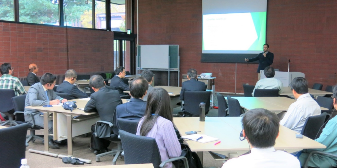 Martin delivers a final symposium at Hokkaido University