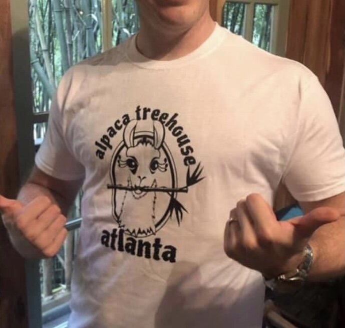 Unisex Alpaca Treehouse (Dali) tee-shirt