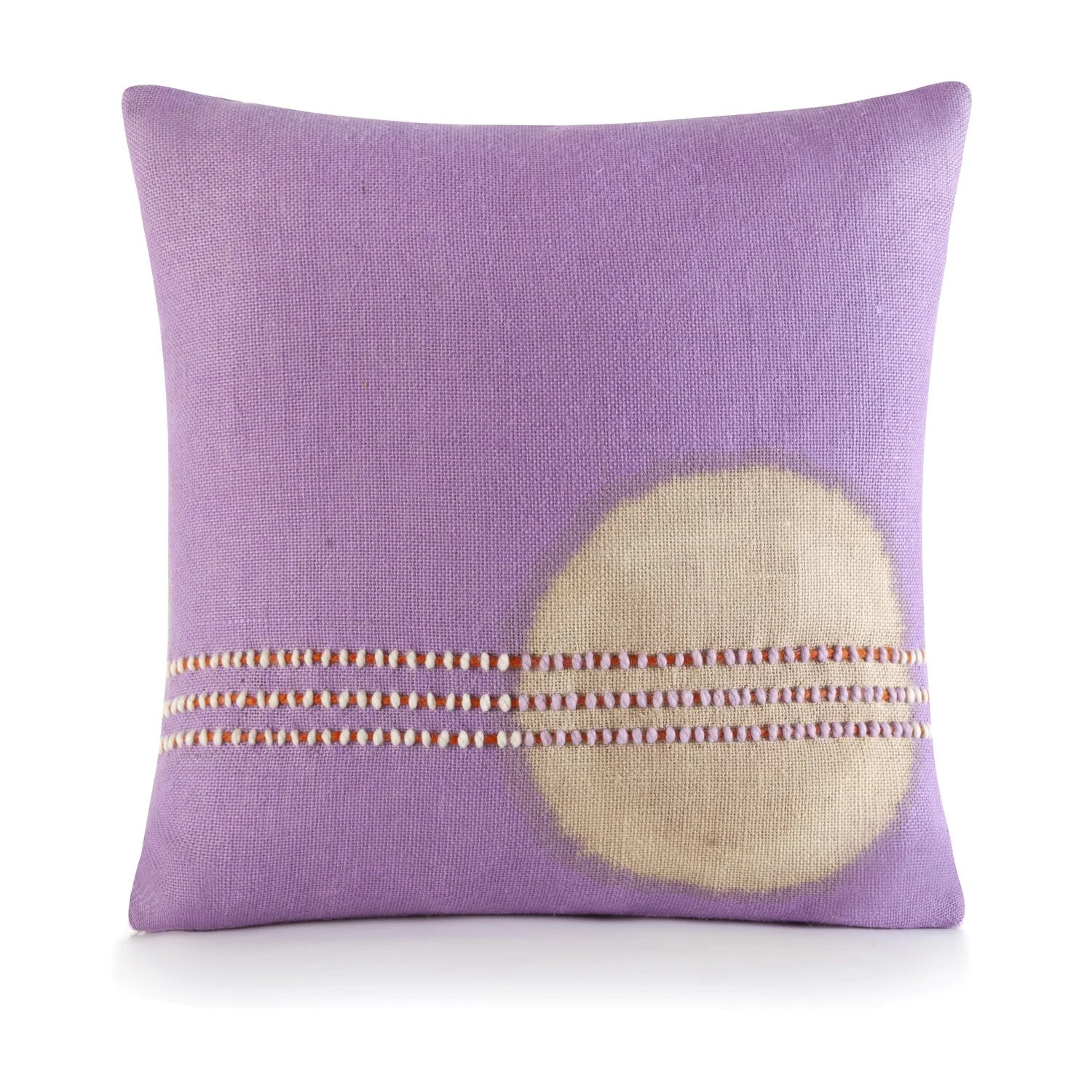 Elangeni Orchid Hand Painted & Embroidered Pillow