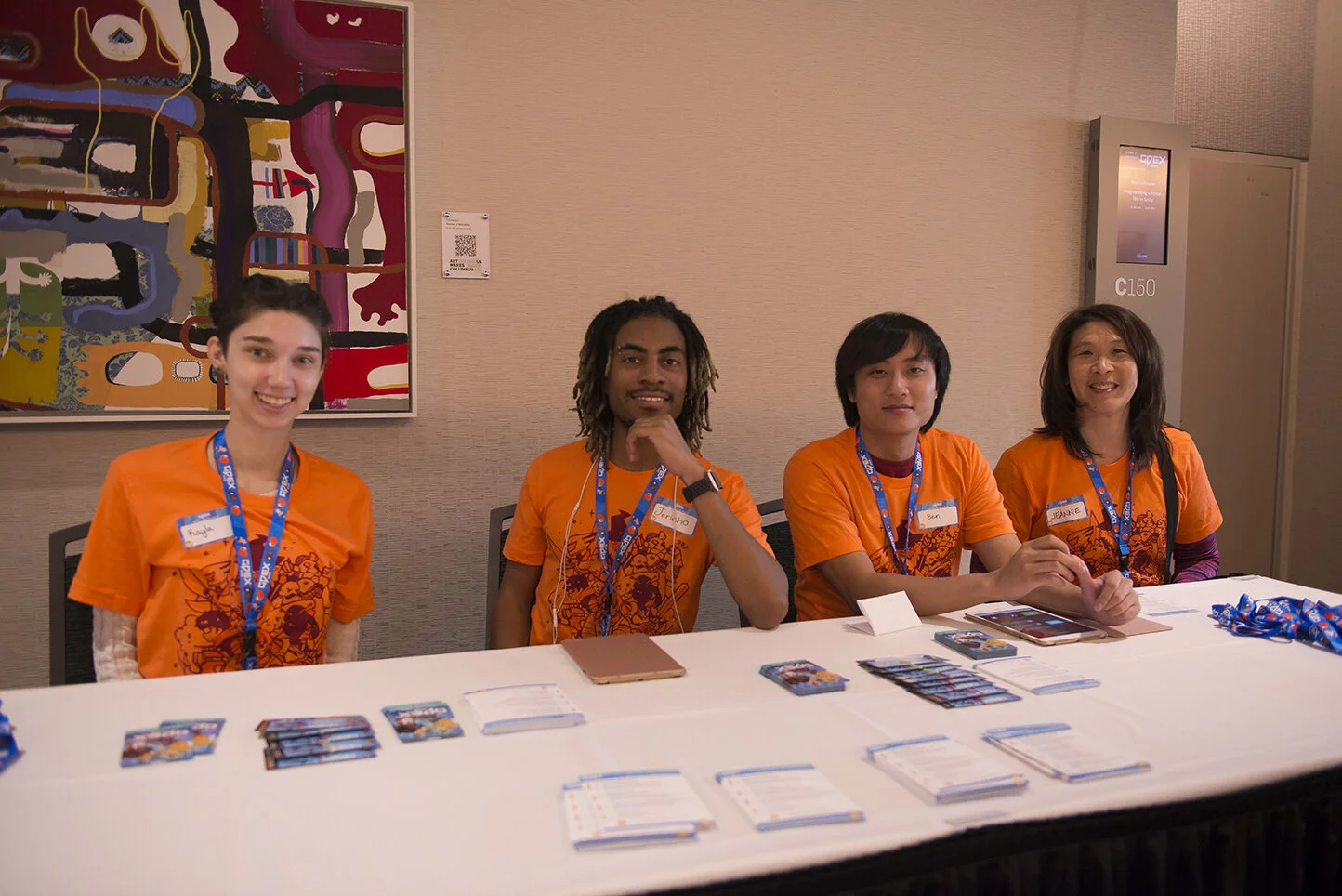 If you ever have any questions, just look for the Orange shirts. They're some of the best volunteers in the business!