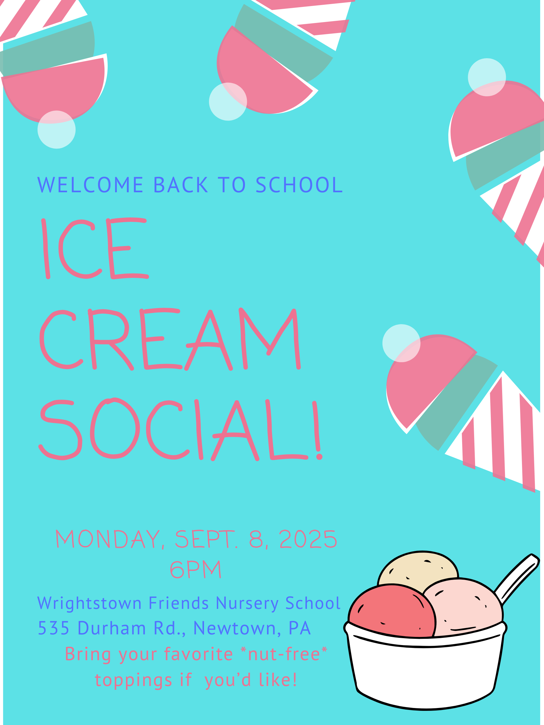 Ice Cream Social with Wrightstown Friends Nursery School