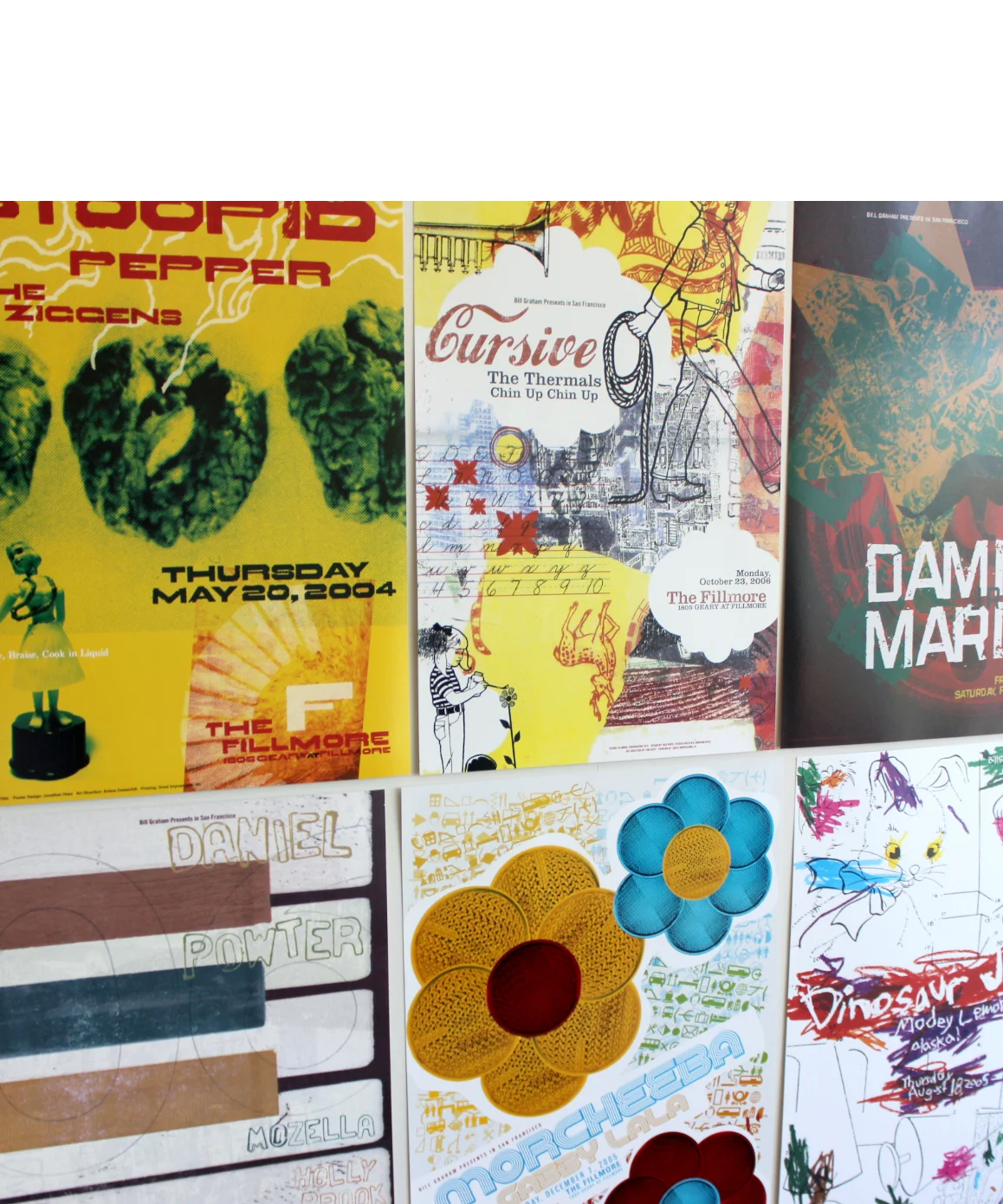FILLMORE & WARFIELD CONCERT POSTERS  FOR BILL GRAHAM PRESENTS 