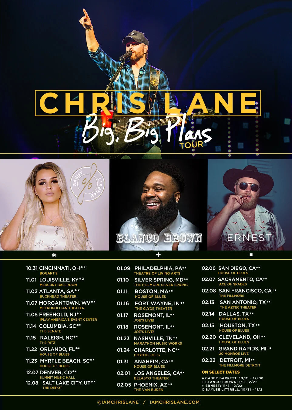 Chris Lane Big, Big Plans Tour