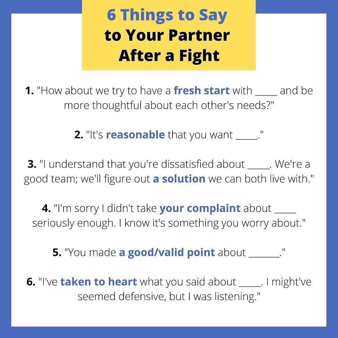 All couples argue, it&rsquo;s normal and healthy! One of the key components to successful communication and a healthy relationship is how we resolve conflict- as a team 😊
.
.
#solchicago #couples #couplestherapy #communication #conflictresolution #l