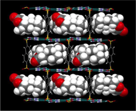 Hydrogen-bonded frameworks for molecular structure determination