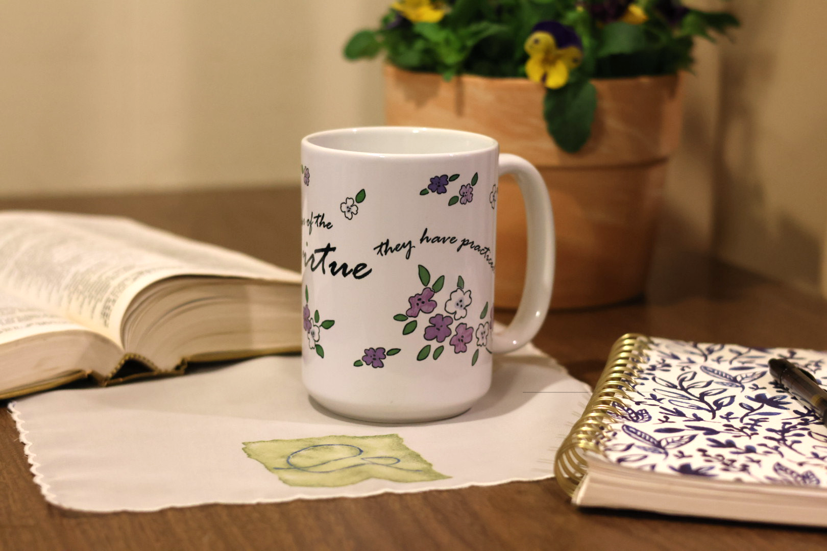 "They shall live..." white glossy mug