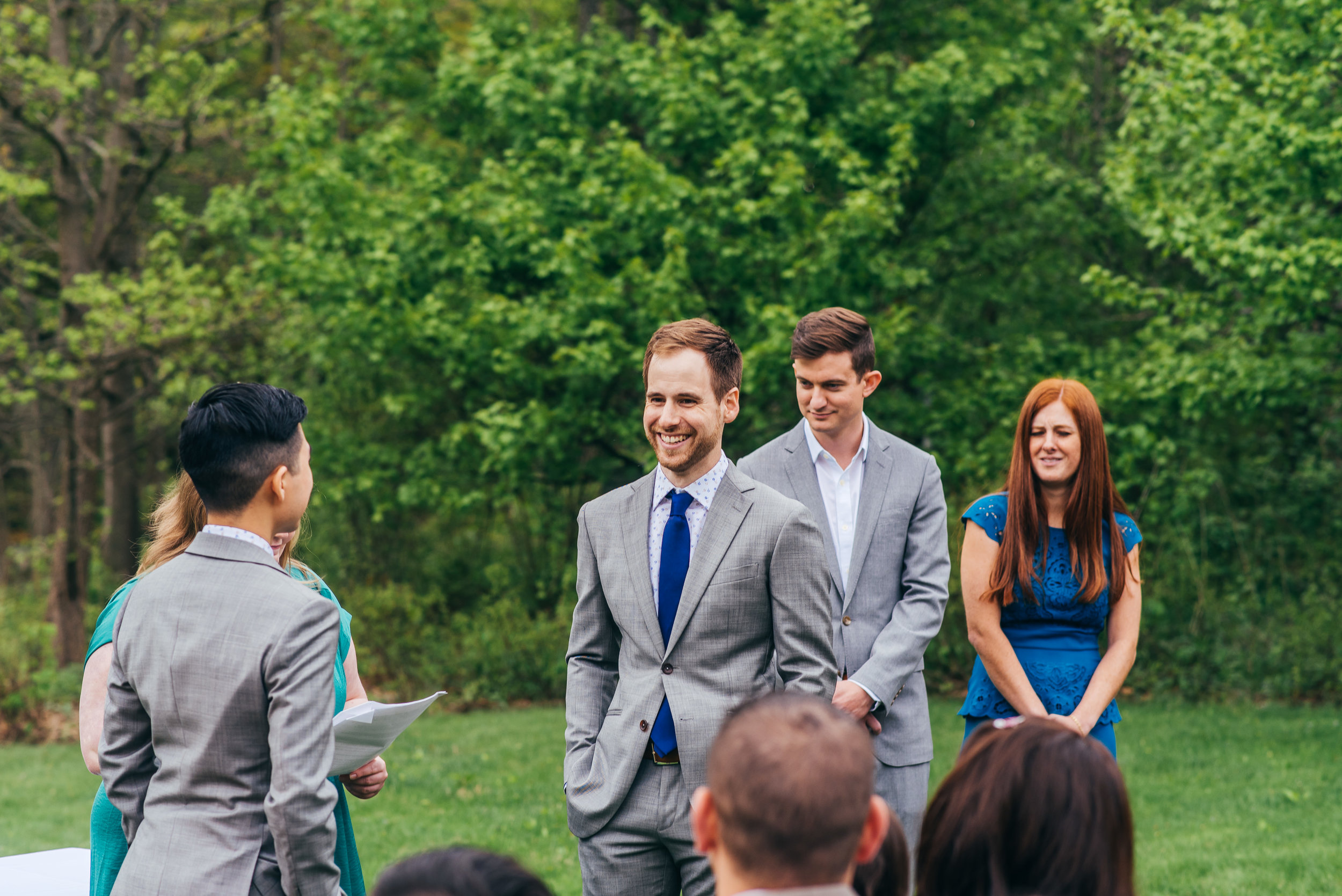 Scenes from Chad and Eddie's same sex ceremony in the Hudson River Valley at Buttermilk Falls Inn.