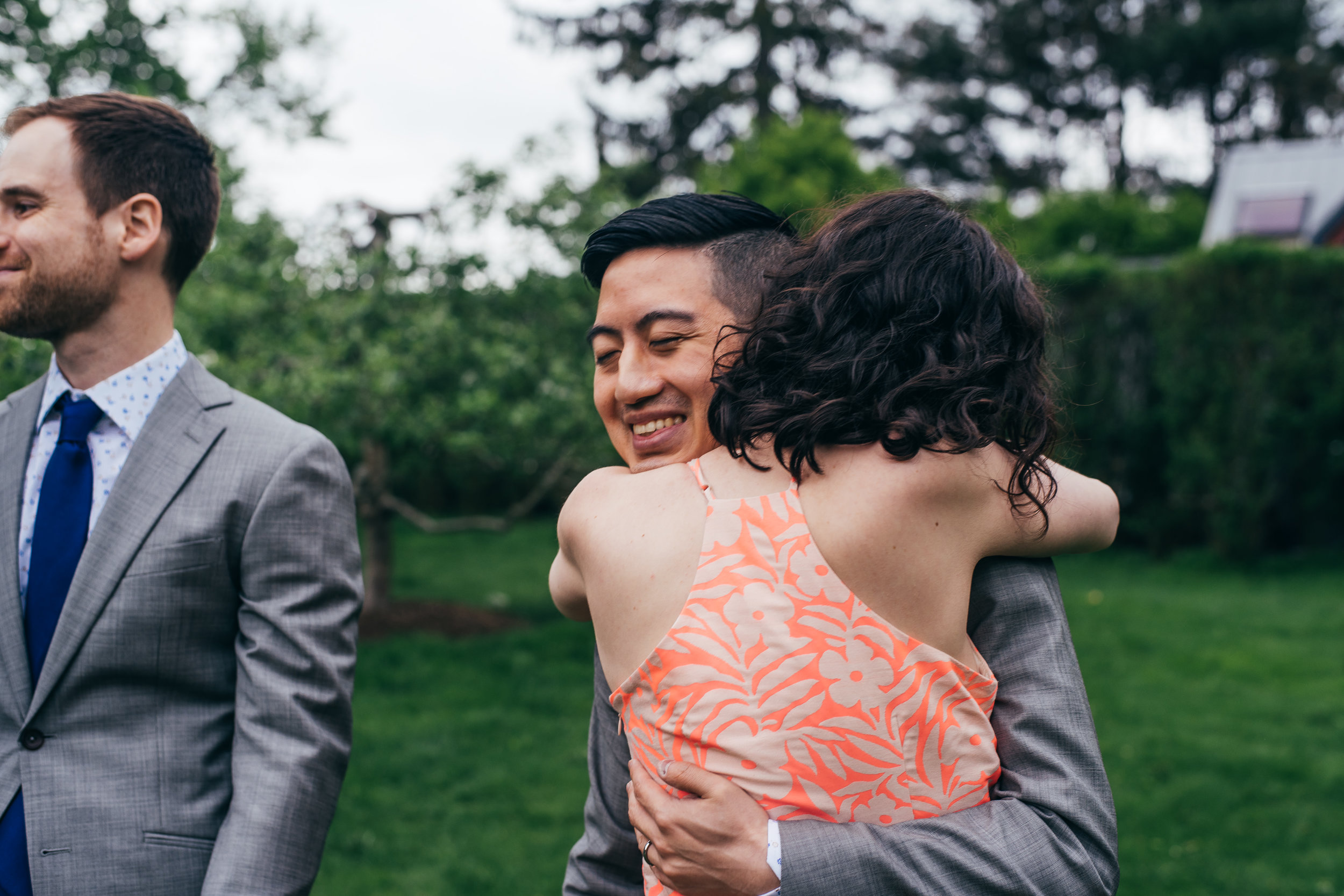 Scenes from Chad and Eddie's same sex ceremony in the Hudson River Valley at Buttermilk Falls Inn.