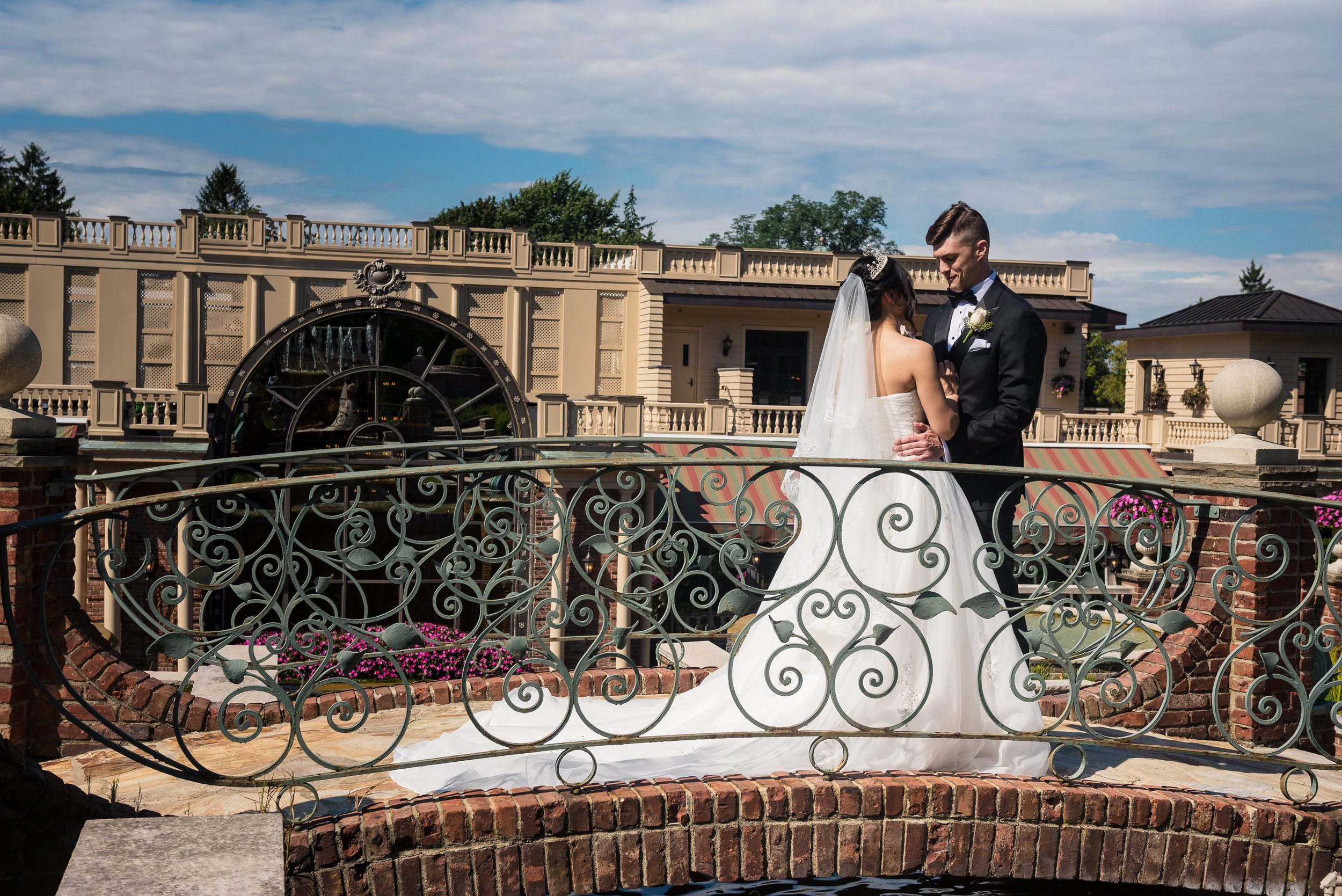 ping and brents first look at the manor. we found a space in the back of the manor that was really pretty and we used it for the their first look