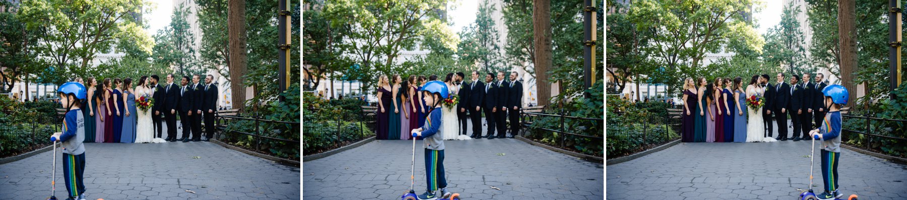 Caitlin and Bryon's wedding near Madison Square Park at the Giraffe Hotel in Midtown Manhattan. We approached this day as photjournalist wedding photographers first, aiming to create natural, authentic, but creative photos that tell an emotional and visual story of their day.