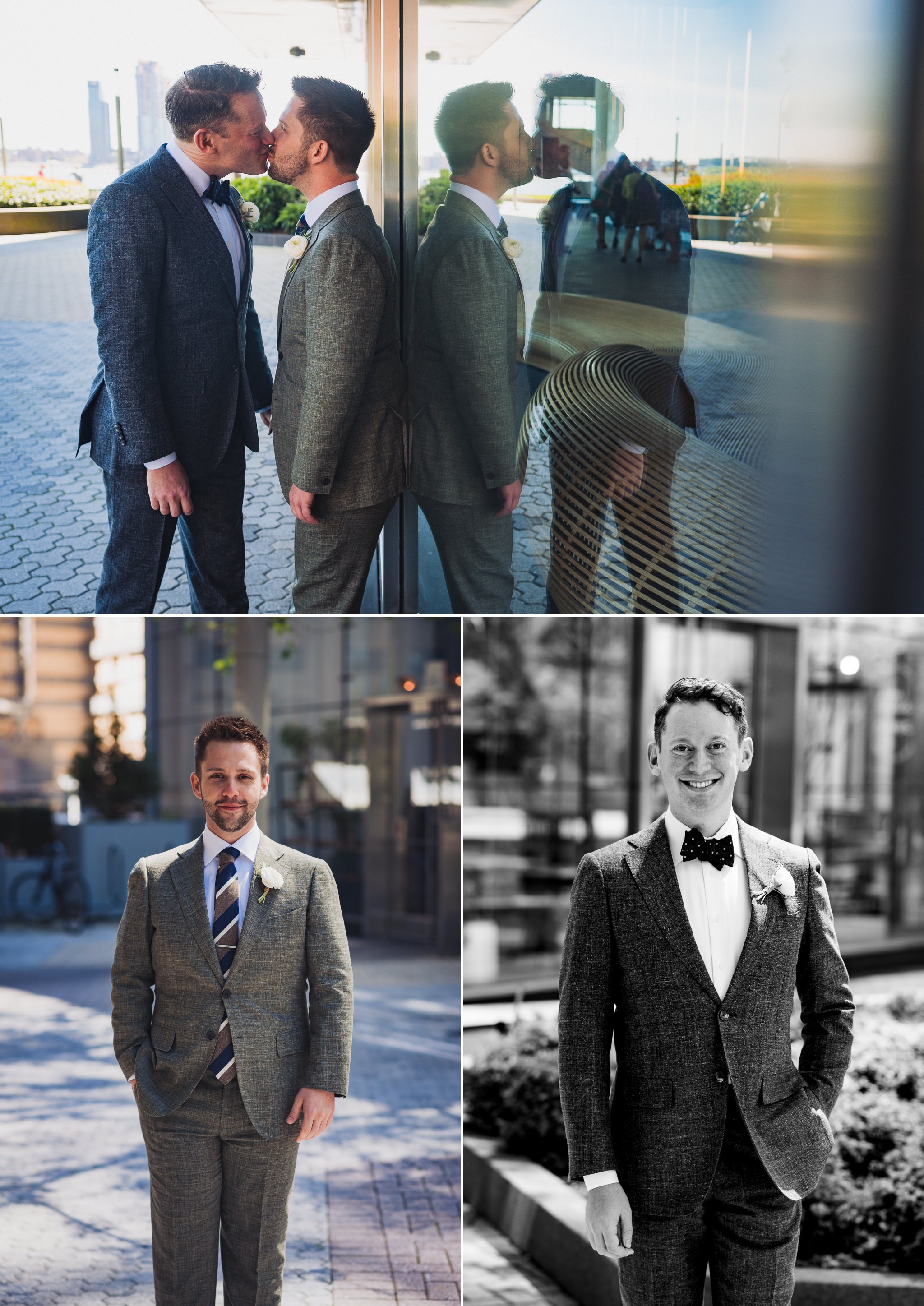  More scenes from Brian and Scott's gay wedding at Riverpark NYC. There's a certain timeless quality to good black and white images, and these were no exception.  
