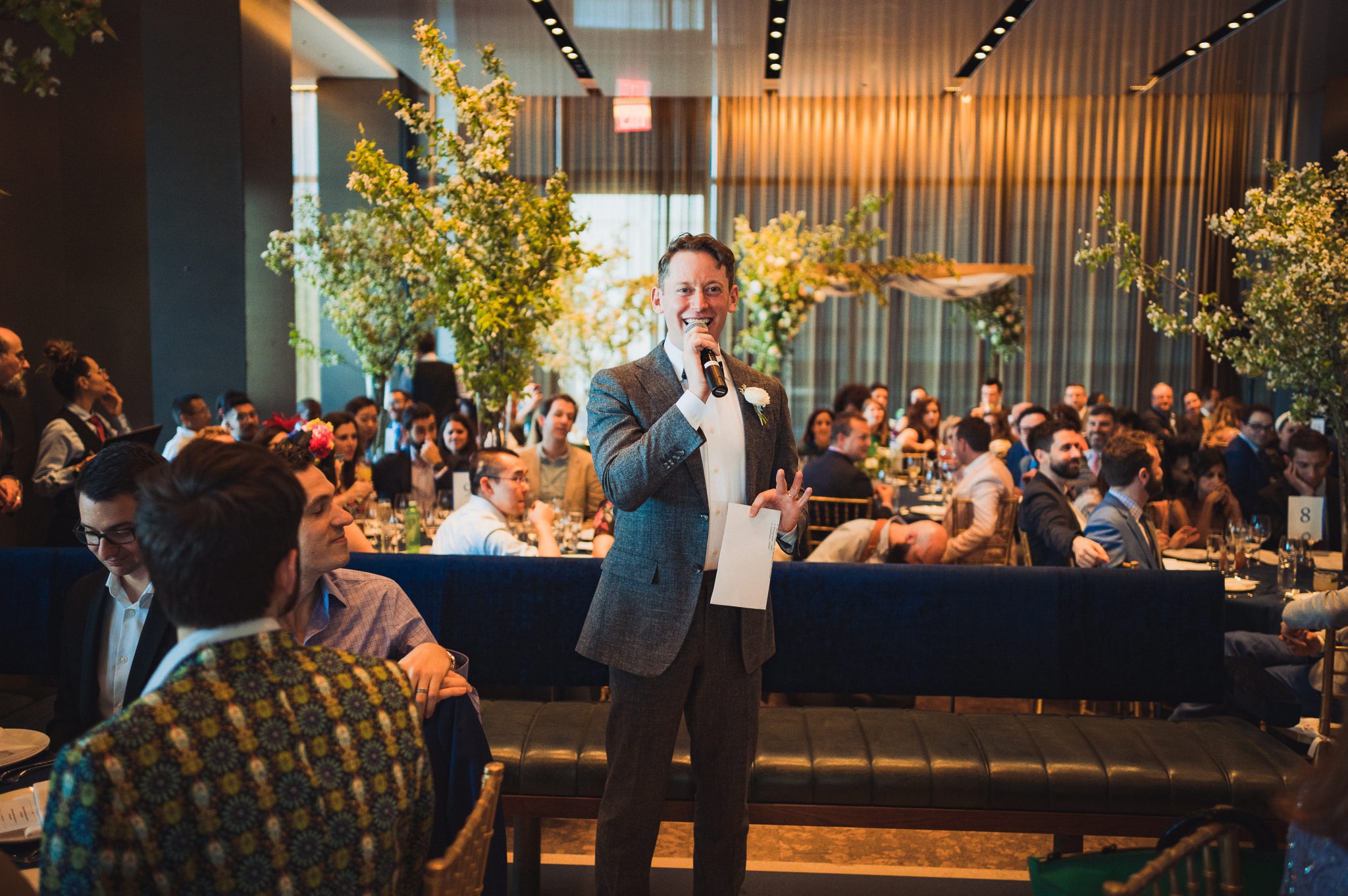  Scenes from Brian and Scotts brunch reception after their wedding ceremony at Riverpark NYC.  