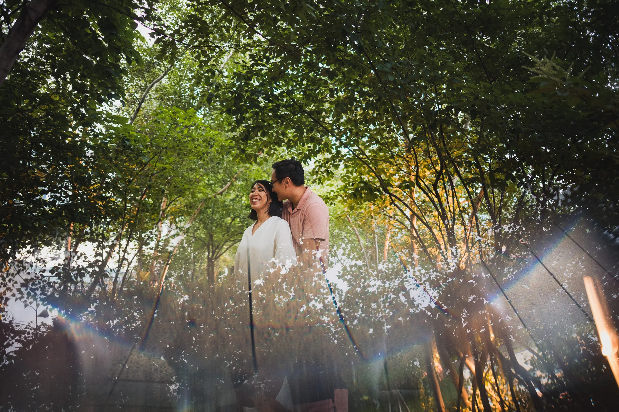 Photographs from Justine and Adrian's engagement session on the High Line in Chelsea, Manhattan. I love taking unique locations like this in New York to stretch myself creatively and try something new.