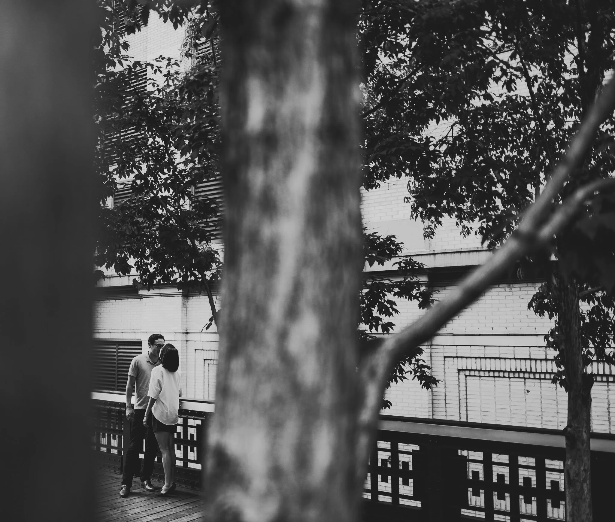 Photographs from Justine and Adrian's engagement session on the High Line in Chelsea, Manhattan. I love taking unique locations like this in New York to stretch myself creatively and try something new.
