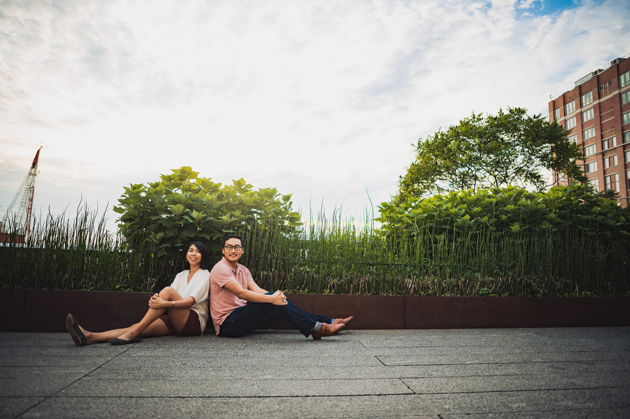  Photographs from Justine and Adrian's engagement session on the High Line in Chelsea, Manhattan. I love taking unique locations like this in New York to stretch myself creatively and try something new. 
