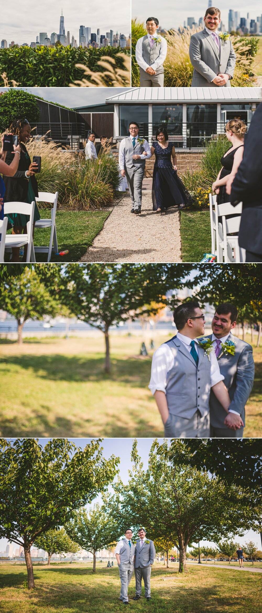  Scene's from Victor and Adam's New Jersey Wedding at the Liberty House Restaurant in Newark. Keep an yee out for scenes of the New York Skyline in the background! 