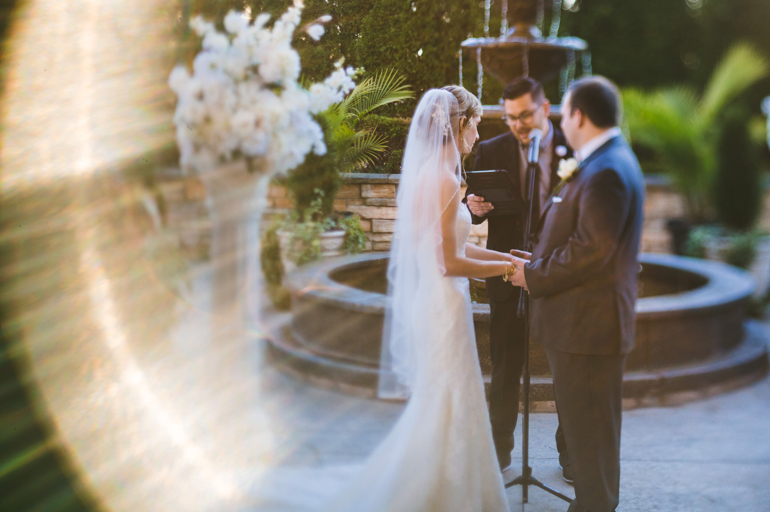 Wedding ceremony in Freehold New Jersey taken with a freelens