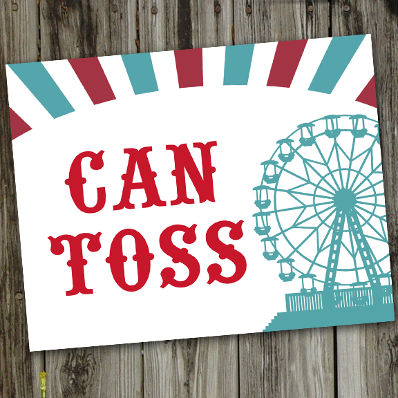 County Fair Printable Party Signs