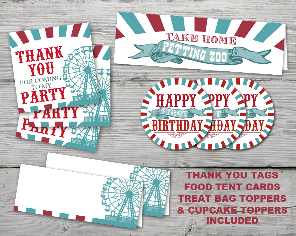 County Fair Printable Party Kit