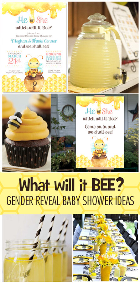 Sweet As Can Bee Baby Shower Party Decorations, Bee Gender Reveal