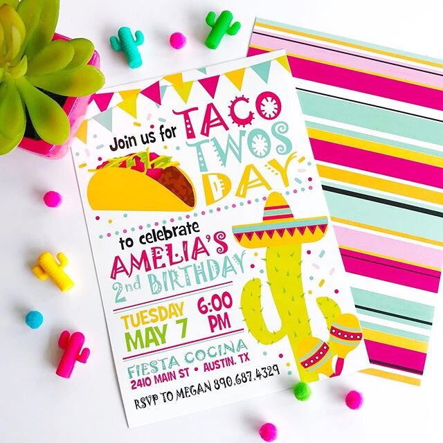 I know it&rsquo;s not Tuesday today, but it is 02.02.2020. So I thought I&rsquo;d add this Taco TWOsday to the mix. Just feed me tacos and tell me it&rsquo;s not Monday tomorrow 🌮 🌮 🌵 .
.
.
.
#partyplanning #tacotwosdayparty #tacotwosday #birthday