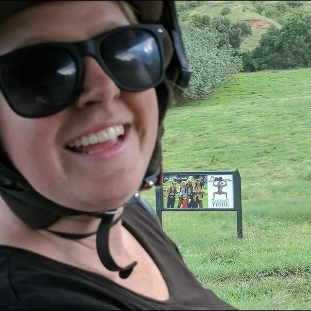 In today's episode about Disney's Mighty Joe Young, we talk about Kualoa Ranch where a good part of the movie was filmed. Although Vicky did not get a photo of the sign for Mighty Joe Young while she was there, she did get these two which she felt we