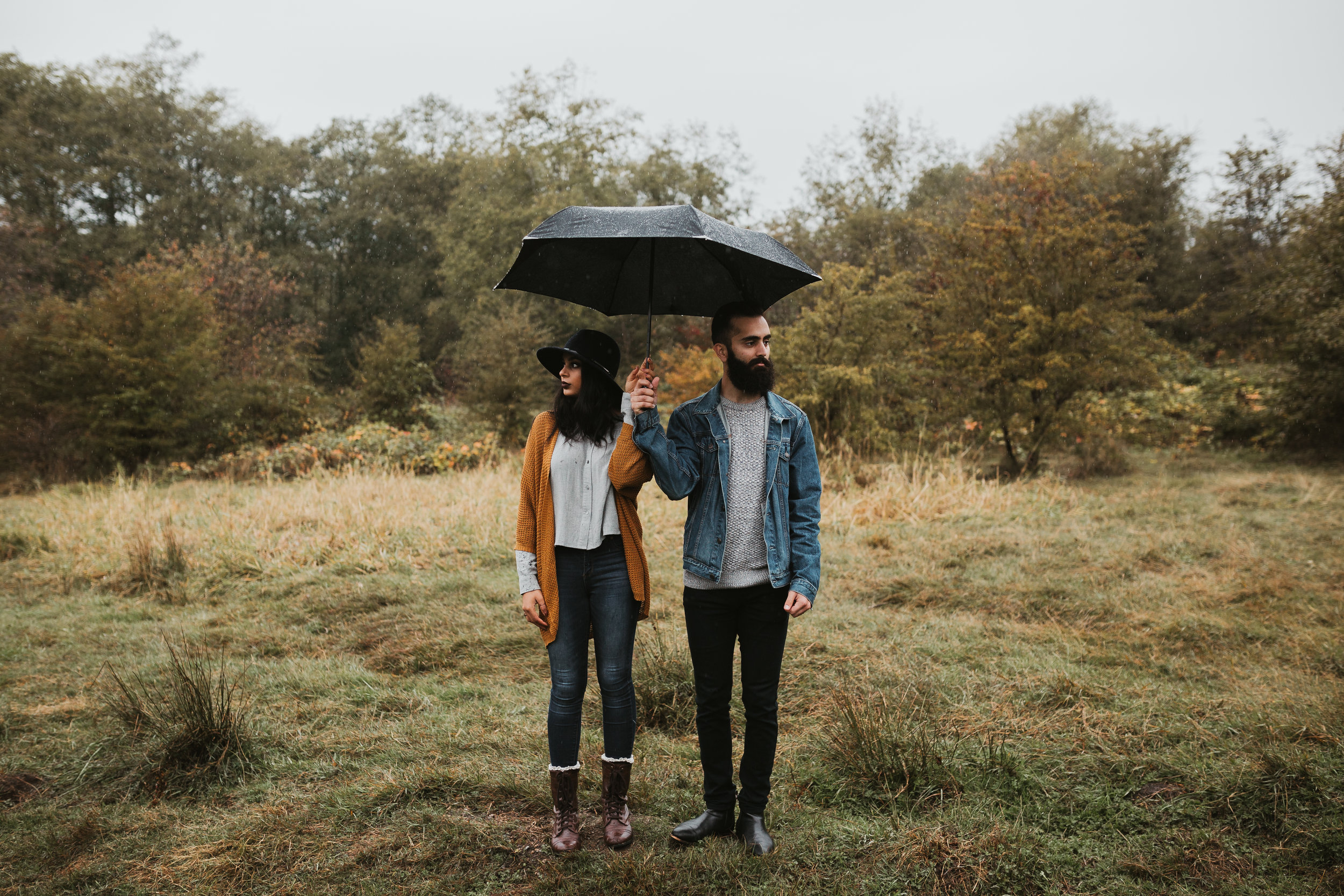 An autumn, fall engagement session at Tynehead Park in Surrey.