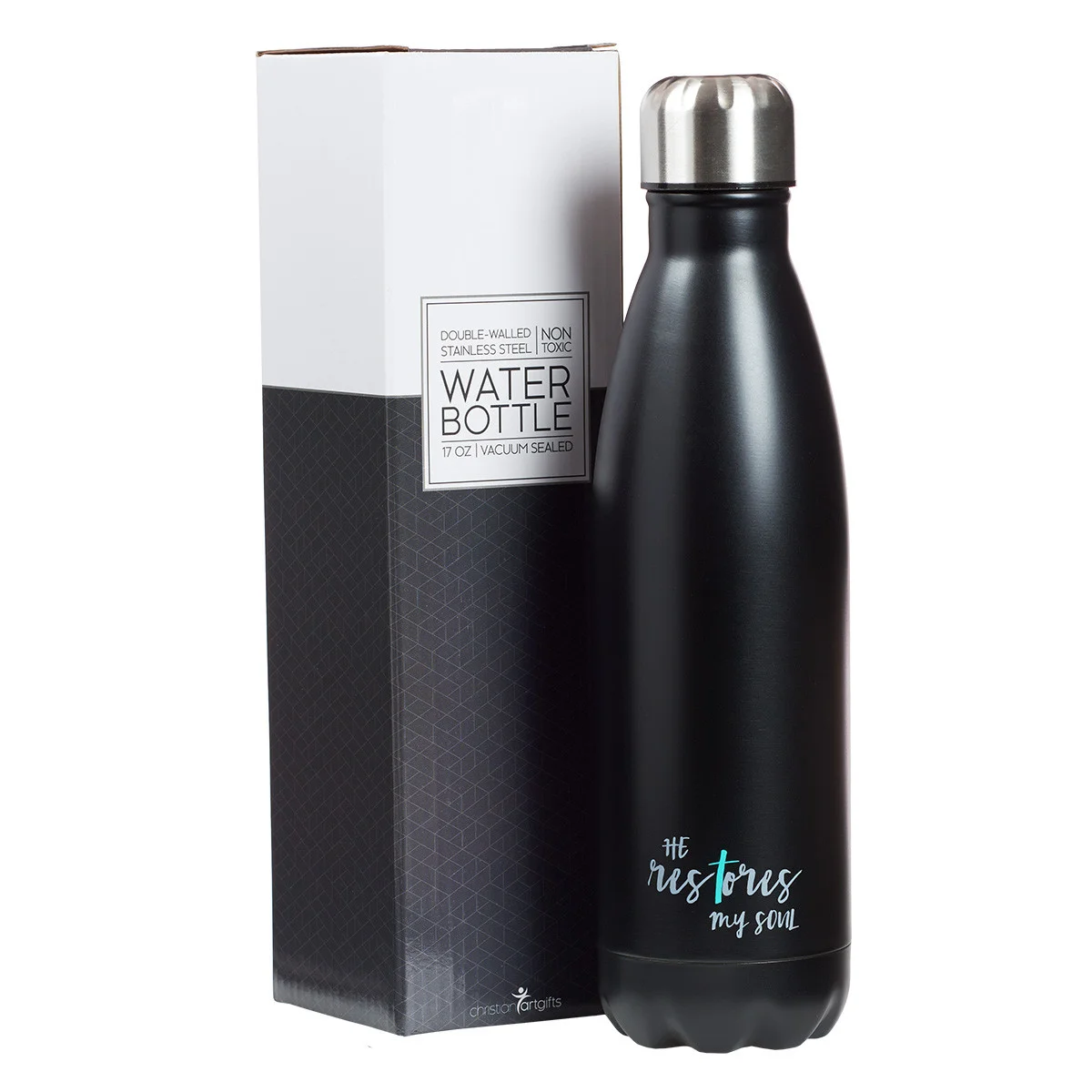 He Restores My Soul Stainless Steel Water Bottle