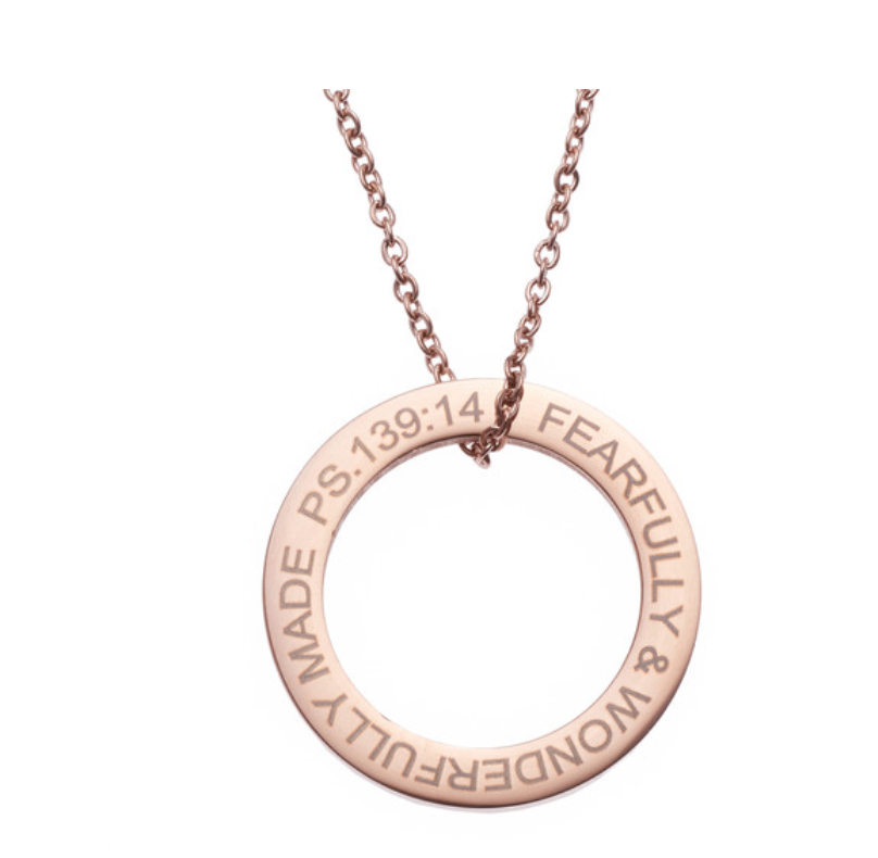 Wonderfully Made Ring Drop Necklace