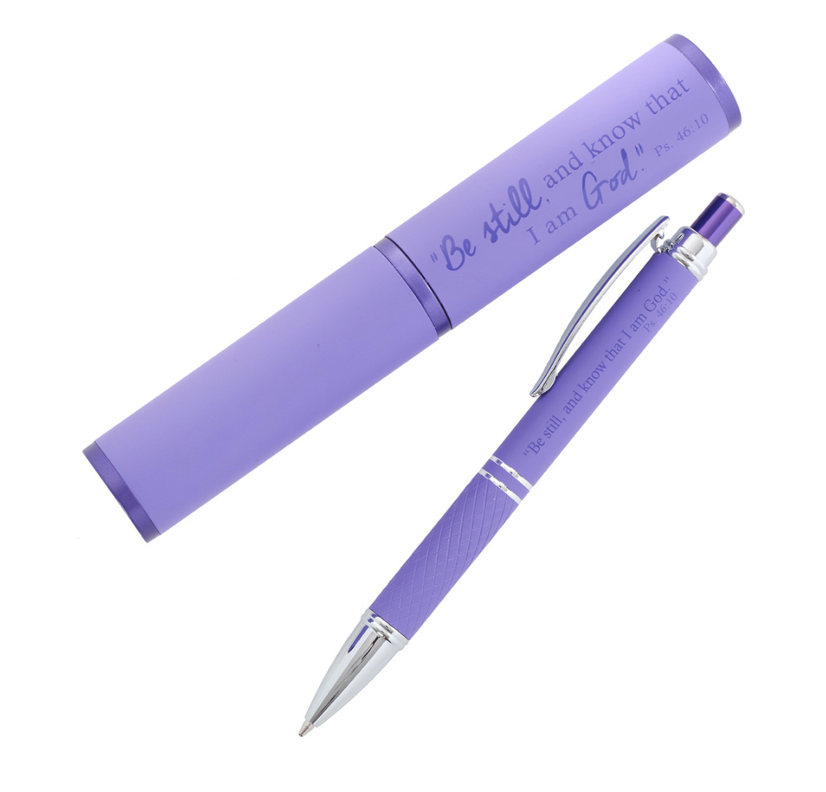 Be Still and Know Gift Pen, Purple, Psalm 46:10
