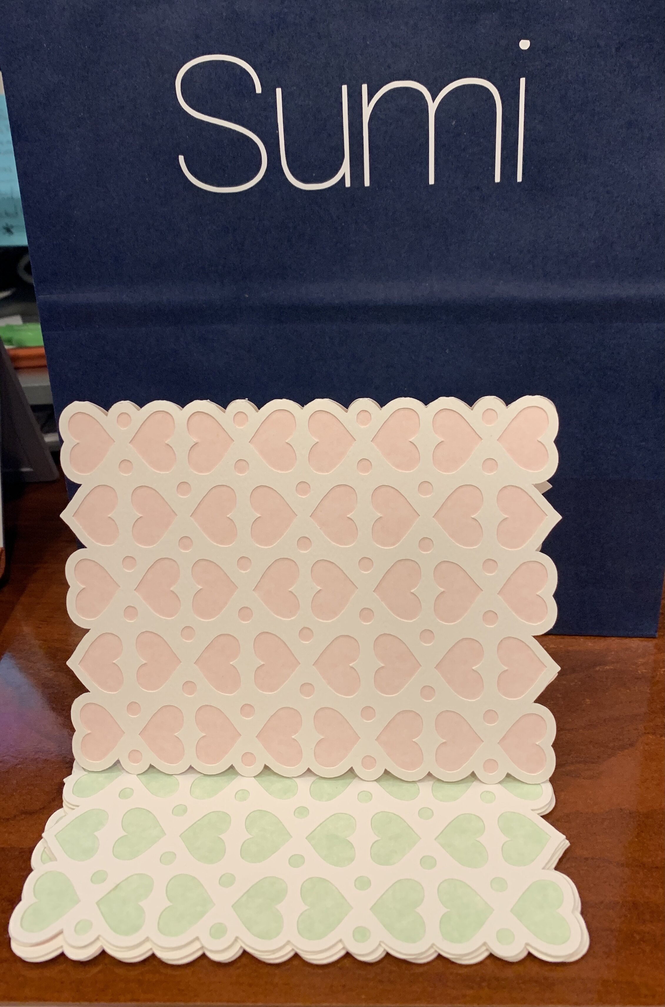 Die Cut Heart Notecards