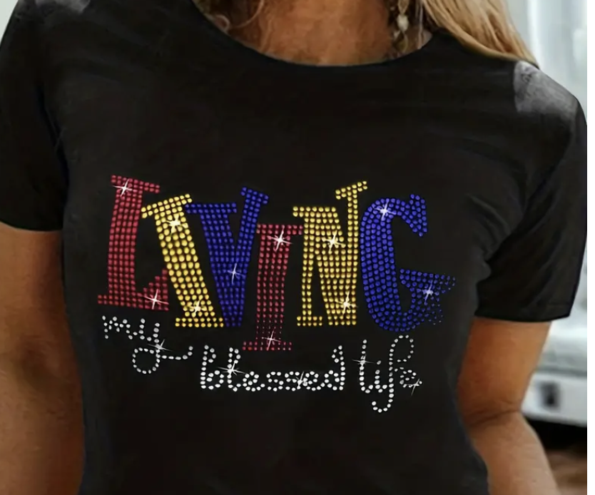 Living My Blessed Life Gem Tee