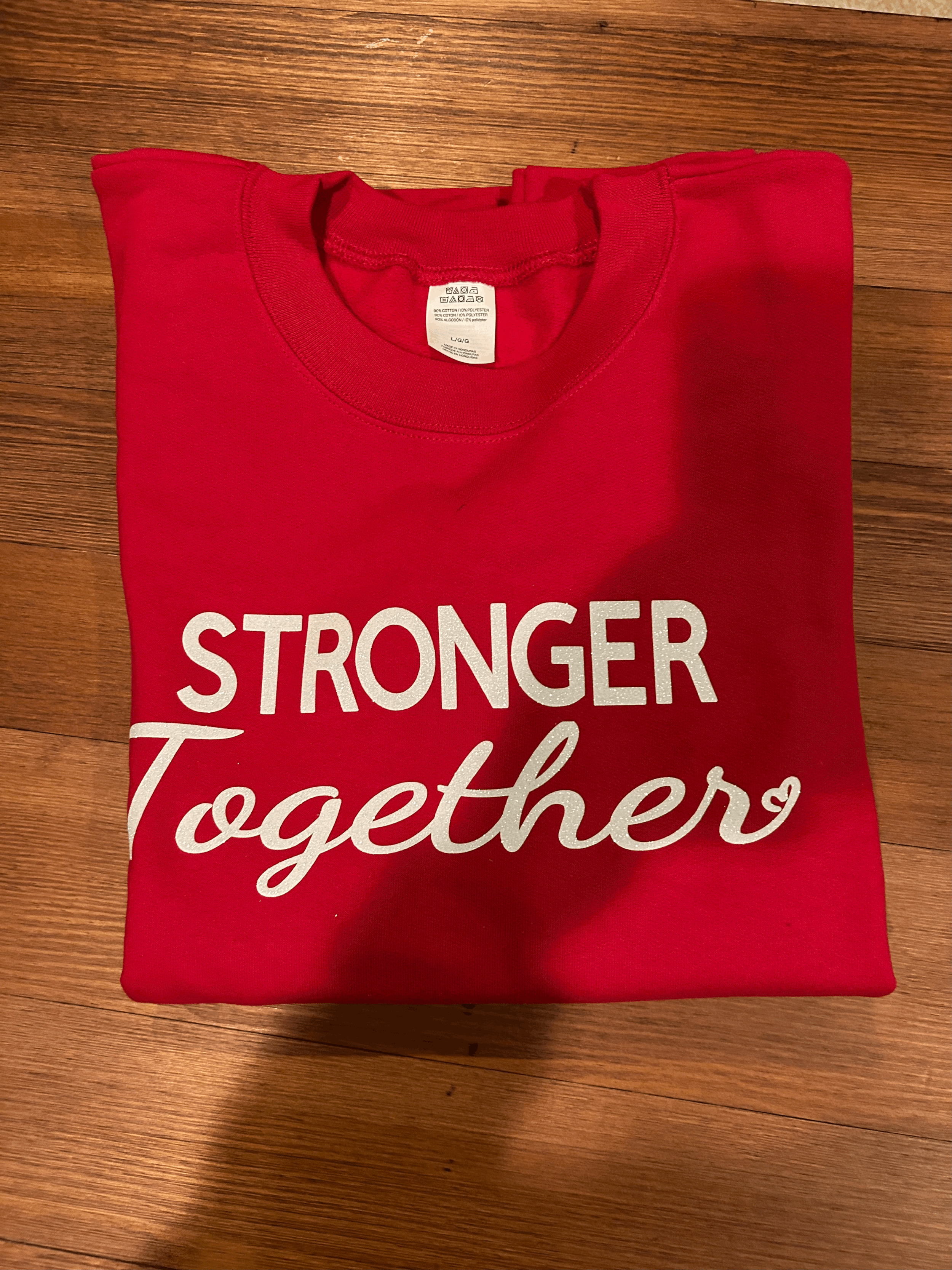 Stronger Together Glitter Sweatshirt