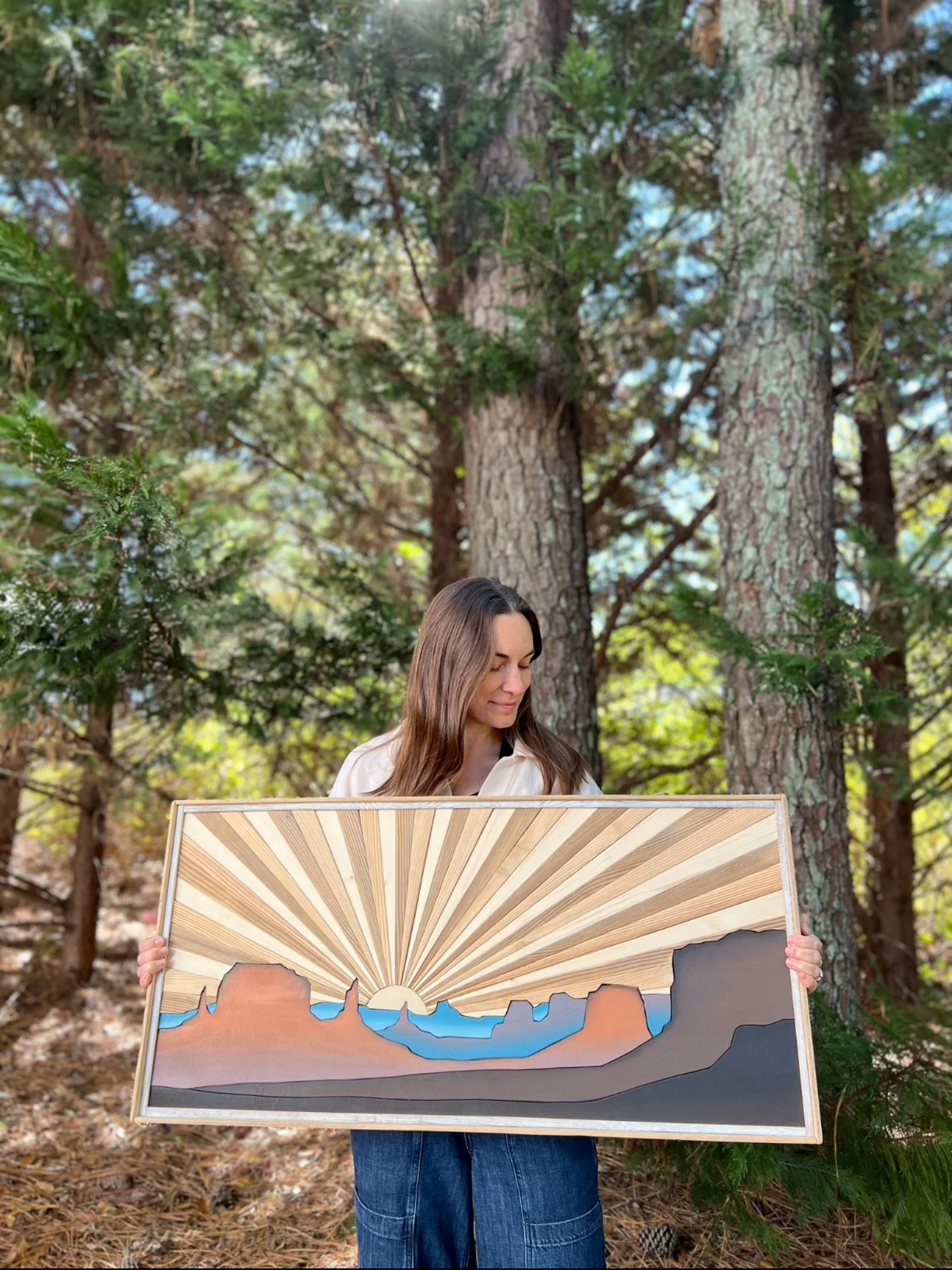 This is the second iteration of this style of Monument Valley that we’ve tried. We did a test run that was super small back in the spring and it turned out SO CUTE, but it ended up being way too much work for how small it was so it ended up bei