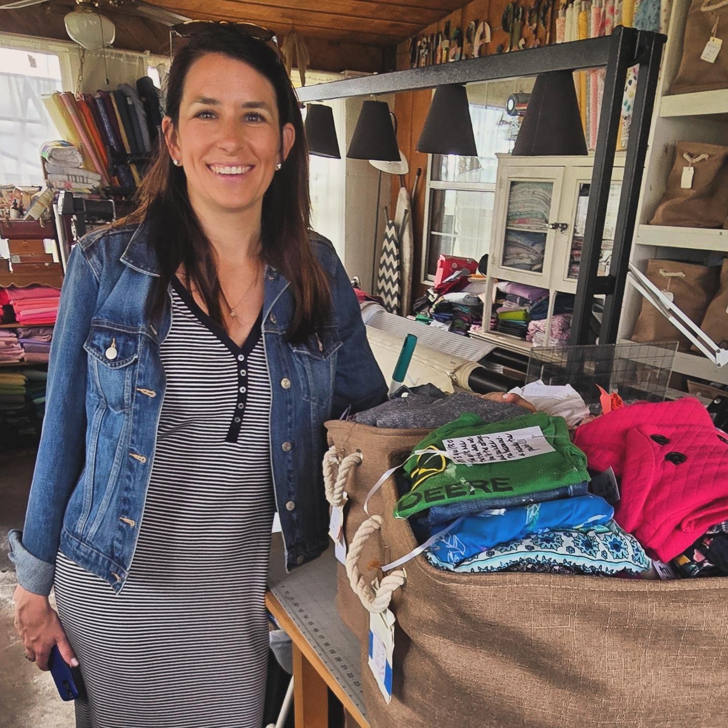 Shan and Rebecca have a text thread that dates back at least 4 years.  She first reached out to have some very special shirts made into pillow covers, which now dot the couch in the sunroom of her lake house. 

A couple of years ago, she checked off 