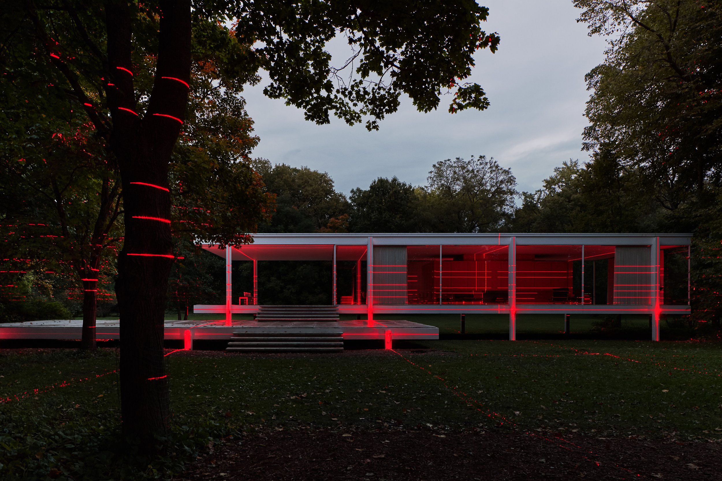 luftwerk, with mas context / geometry of light / farnsworth house / mies van der rohe 