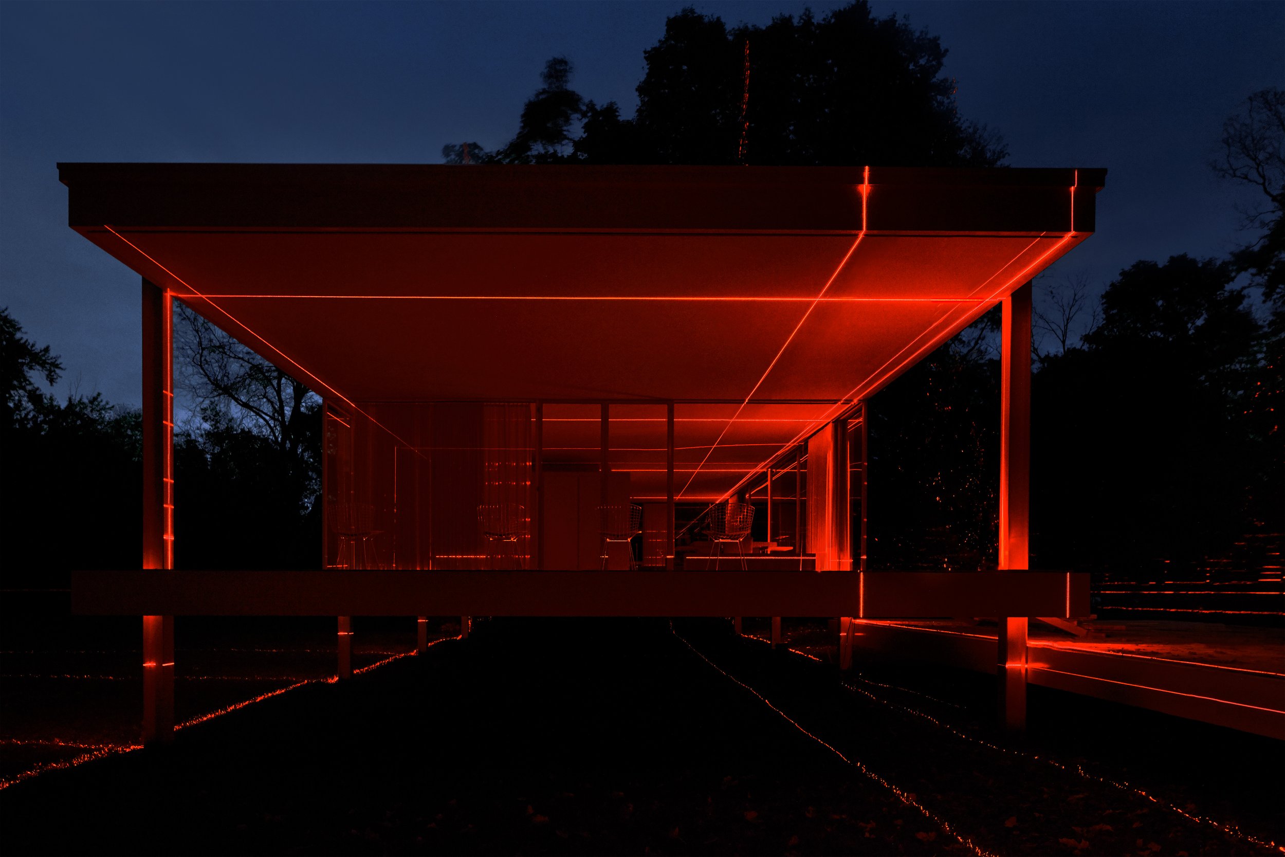 luftwerk, with mas context / geometry of light / farnsworth house / mies van der rohe 