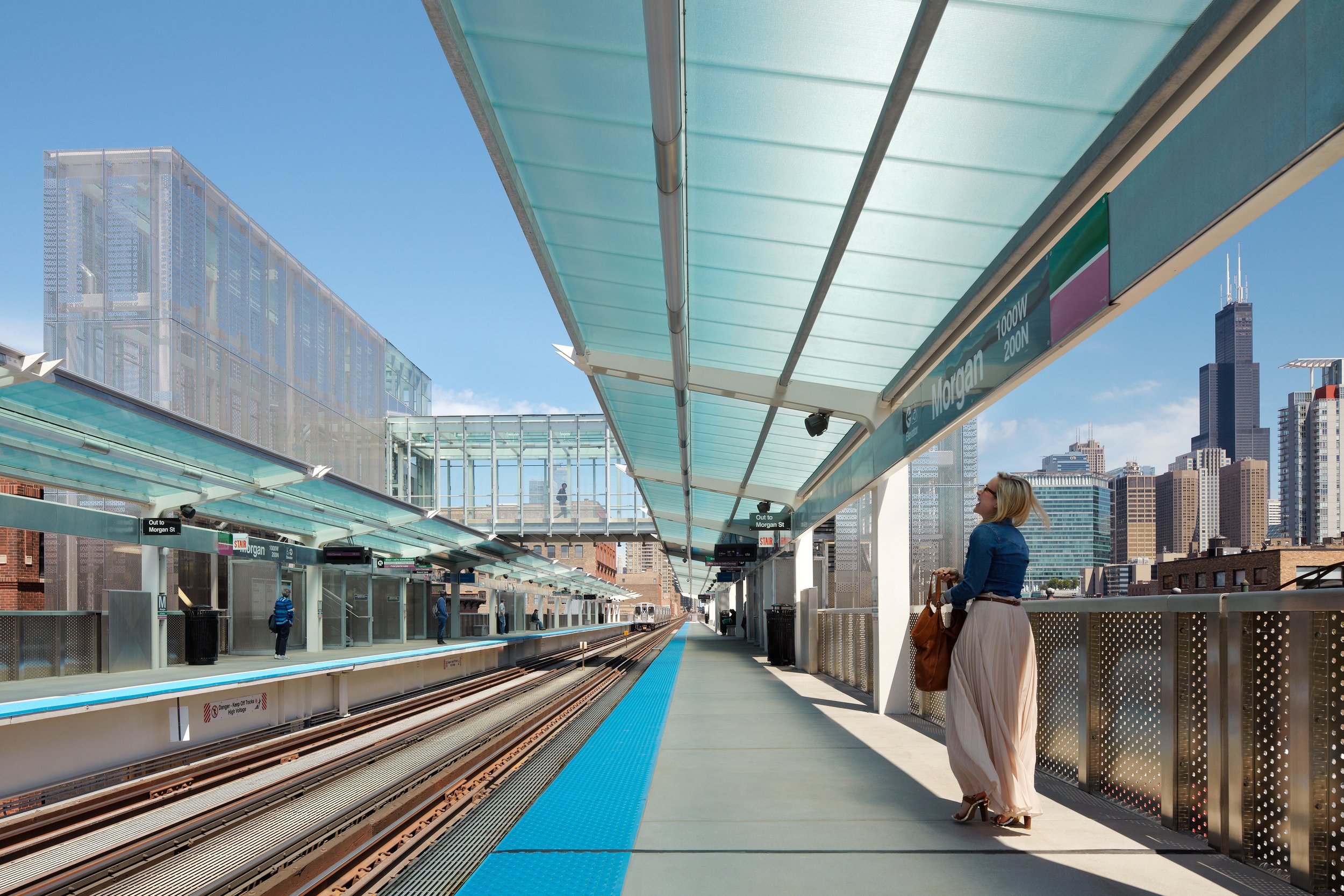 ross barney architects / morgan cta station / chicago