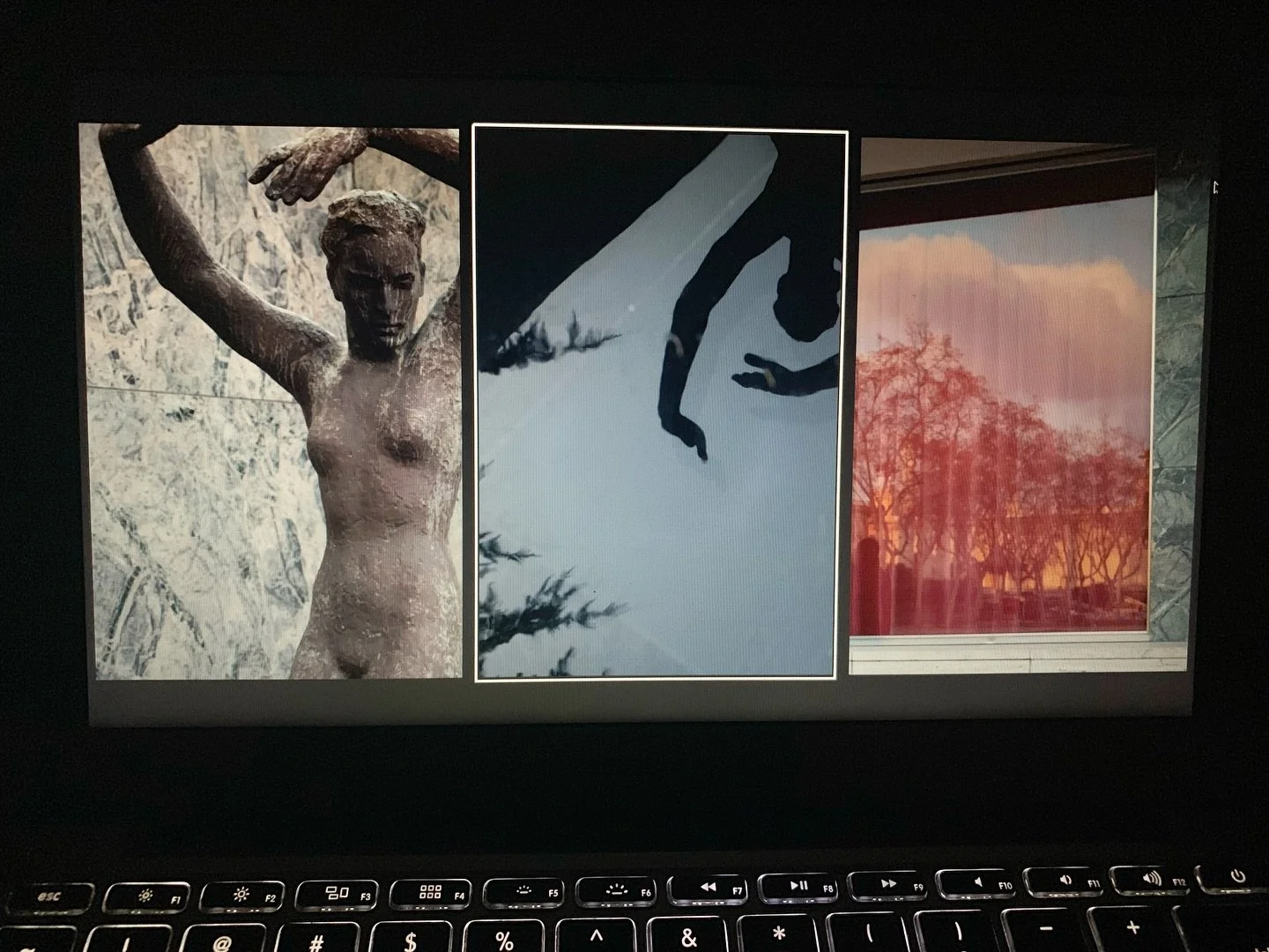 here are several views during setup before activation, some completed images, images from around the city, the airport, the Miro museum (Miro, who had the best titles, this the &ldquo;Hair pursued by 2 planets&rdquo;), the catalog by @thenormalstudio