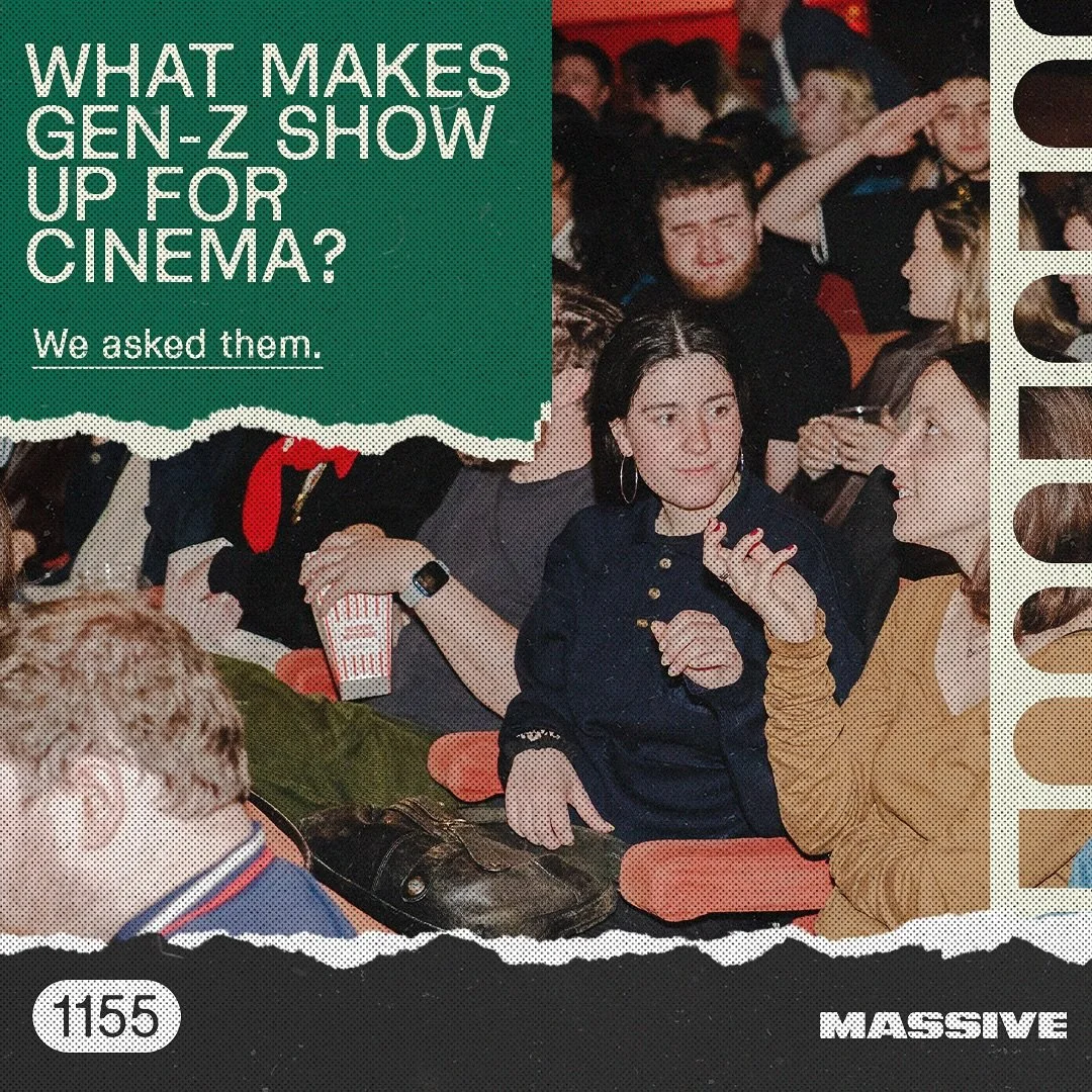 Gen-Z is still showing up at the cinema&hellip; but not for the reasons you think 🍿

We asked 900+ 16 - 30 year olds why the big screen still matters, and the answers might surprise you.

Head to the link in our bio to read our full MASSIVE Audience