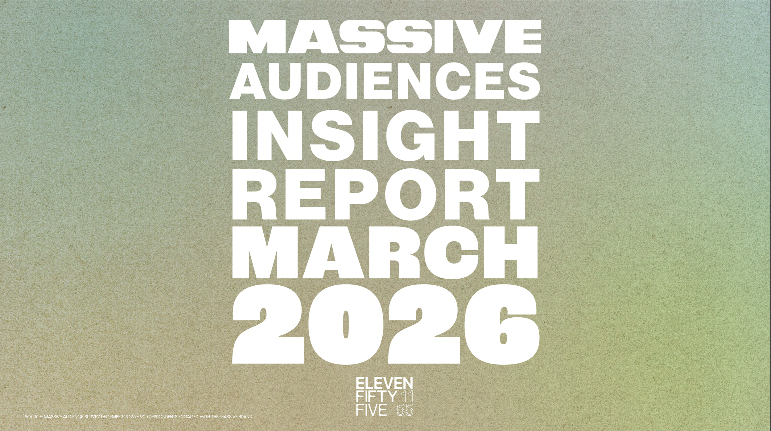 MASSIVE Audience Insight Report (Q1) 2026 