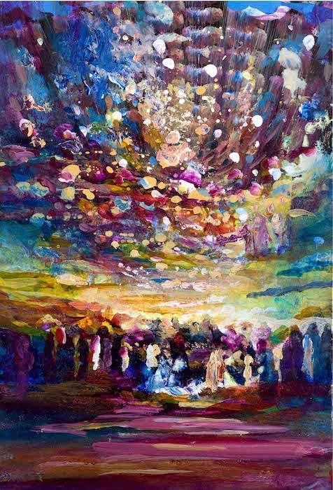 Menora Sky - Judaica Print