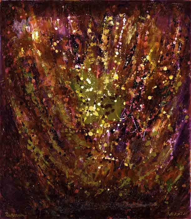 Menora Magenta - Menorah print