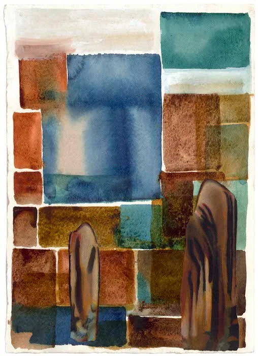 Kotel Collage Watercolor - Israel print