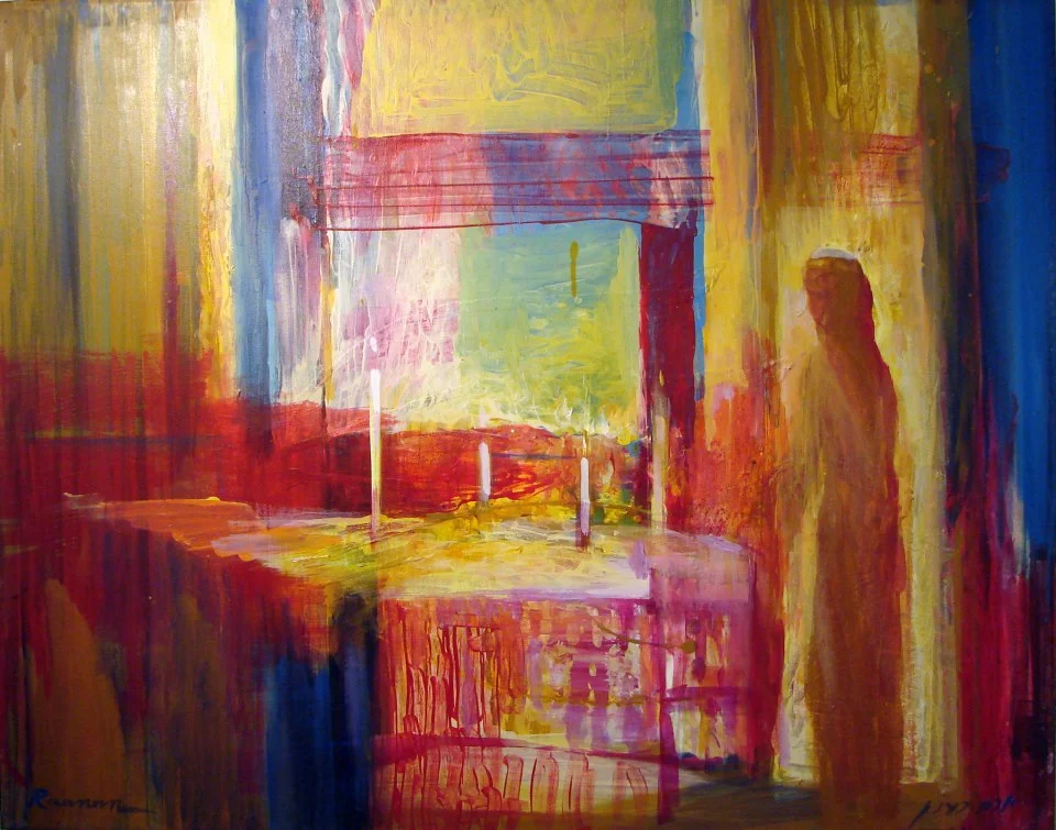 Shabbat Window - Judaica Print