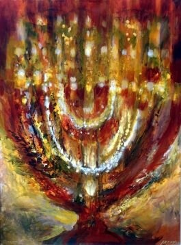 Menorah Lights - Menorah print