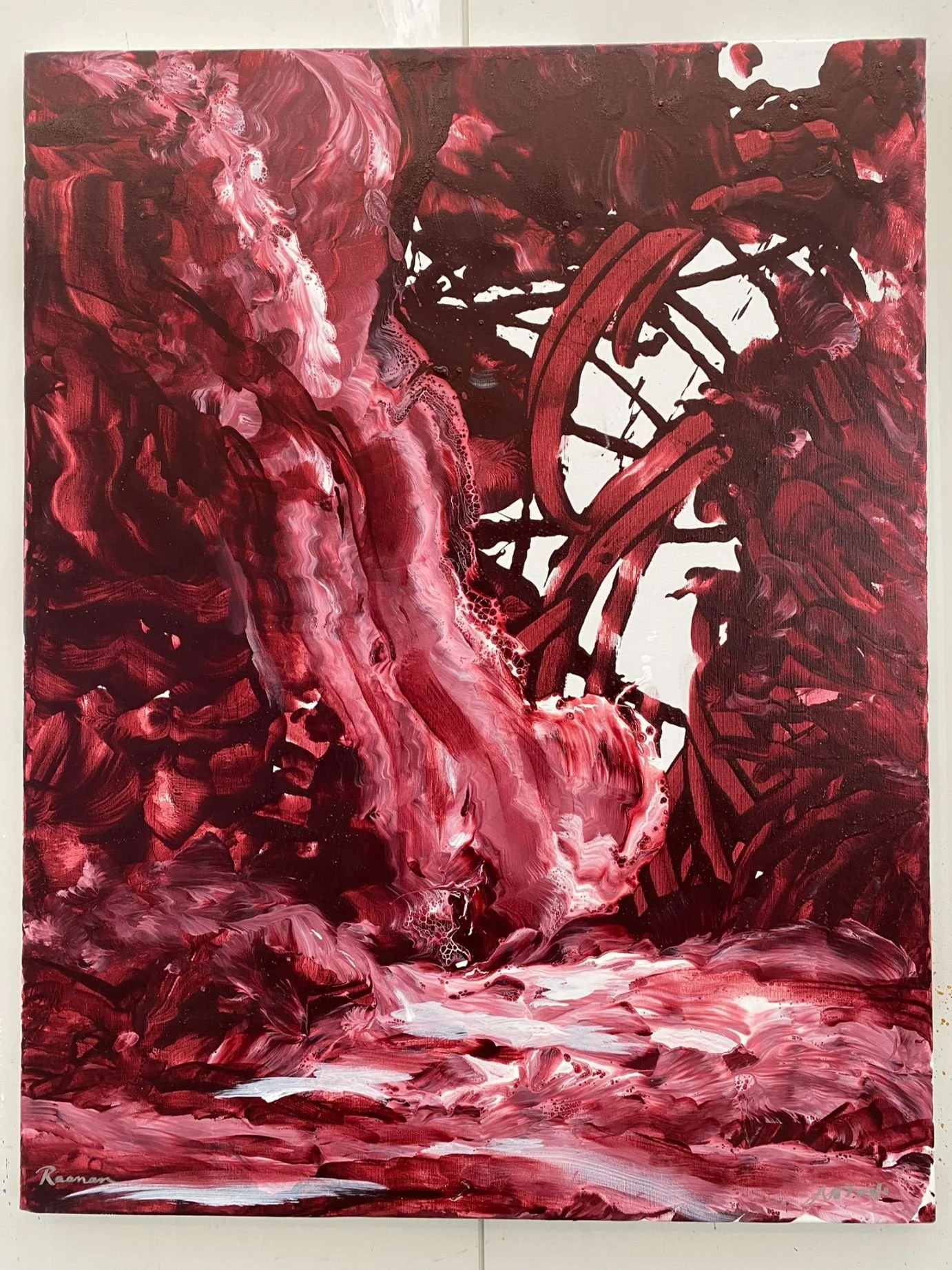 Water out of the rock (crimson)