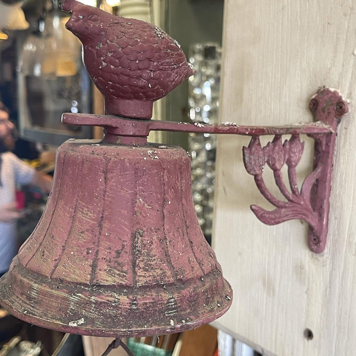 Sweet&hellip; wall mounted quail bell ( doorbell) #historichouston #salvagewarehouse #quail-bell #doorbell #vintage 
#doorbell 
#castiron