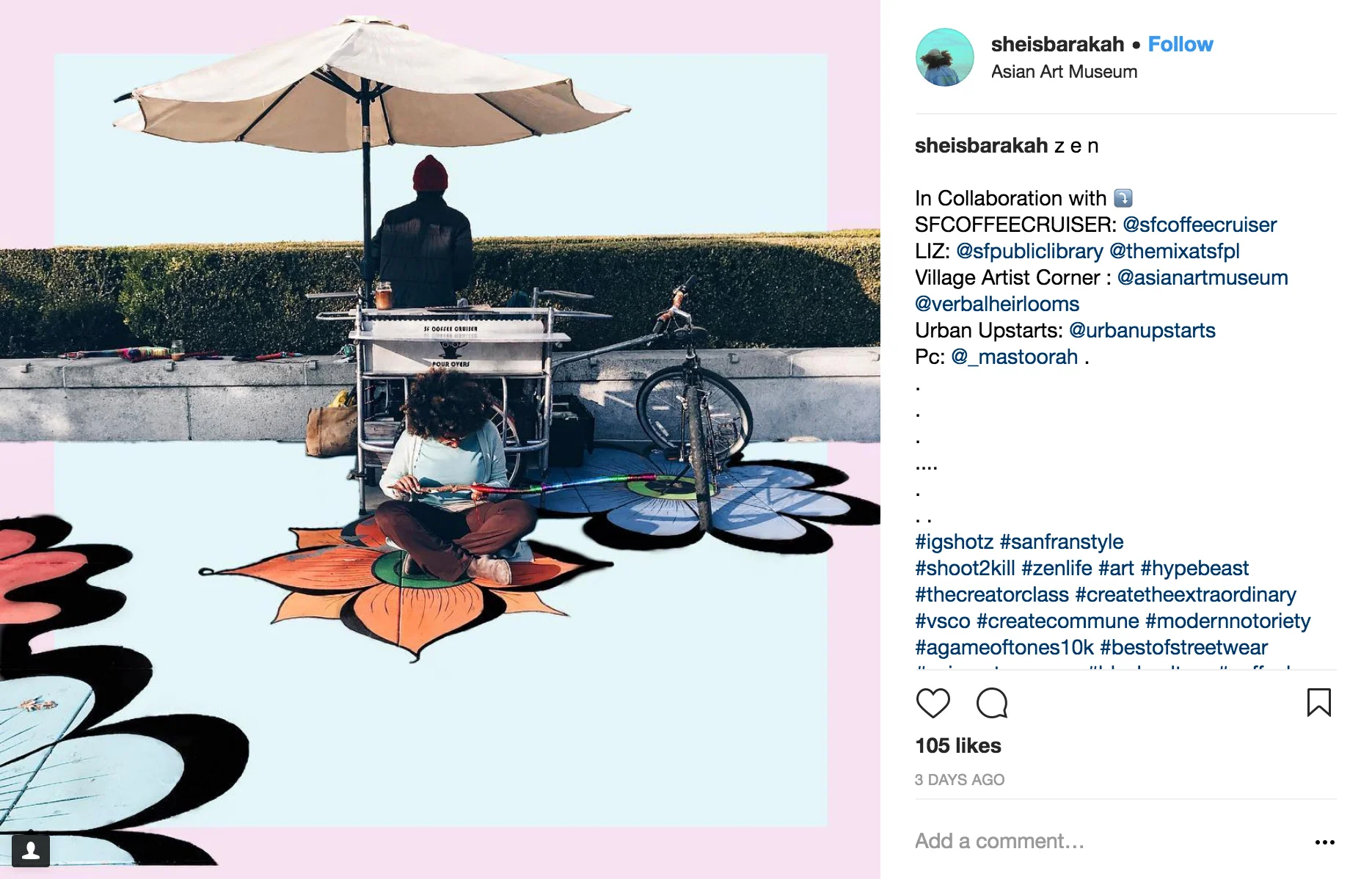 The amazing Instagram images taken during the Flower Interruption: AAM - Thank you!!!!