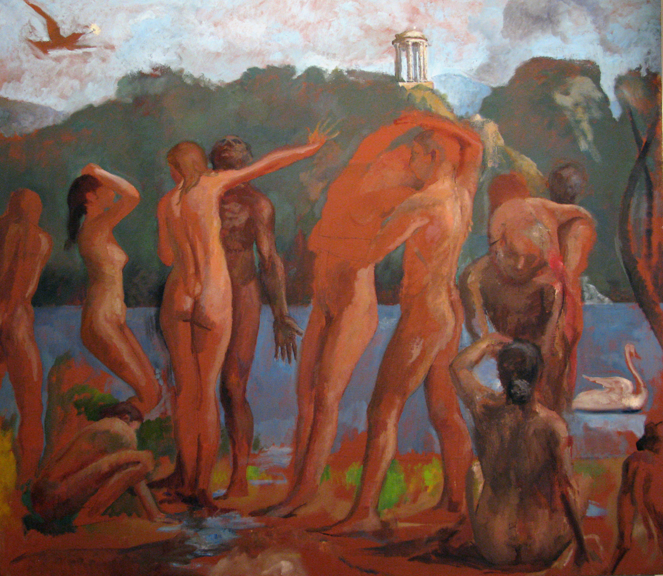 Rites of Spring, 54"x60", oil on linen, 2003 and 2006.